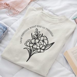Grow Through What You Go Through - Pull Over Sweatshirt